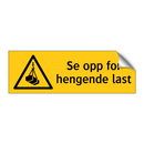 Se opp for hengende last