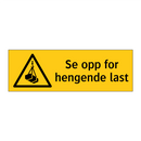 Se opp for hengende last