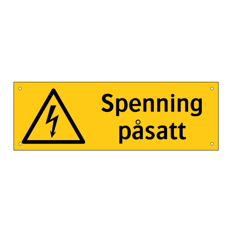 Spenning påsatt & Spenning påsatt & Spenning påsatt & Spenning påsatt & Spenning påsatt