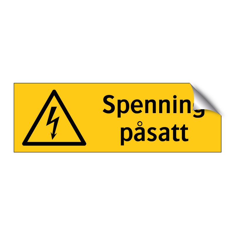 Spenning påsatt & Spenning påsatt & Spenning påsatt & Spenning påsatt & Spenning påsatt
