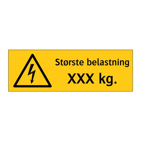 Største belastning
