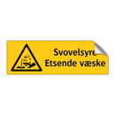 Svovelsyre etsende væske