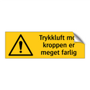 Trykkluft mot kroppen er meget farlig