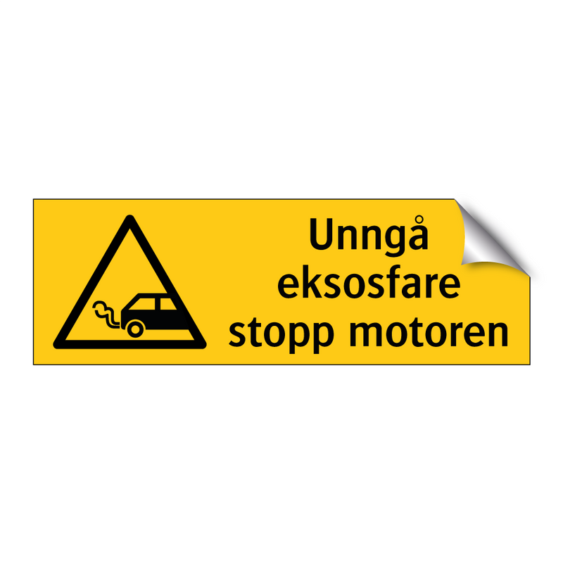 Unngå eksosfare stopp motoren
