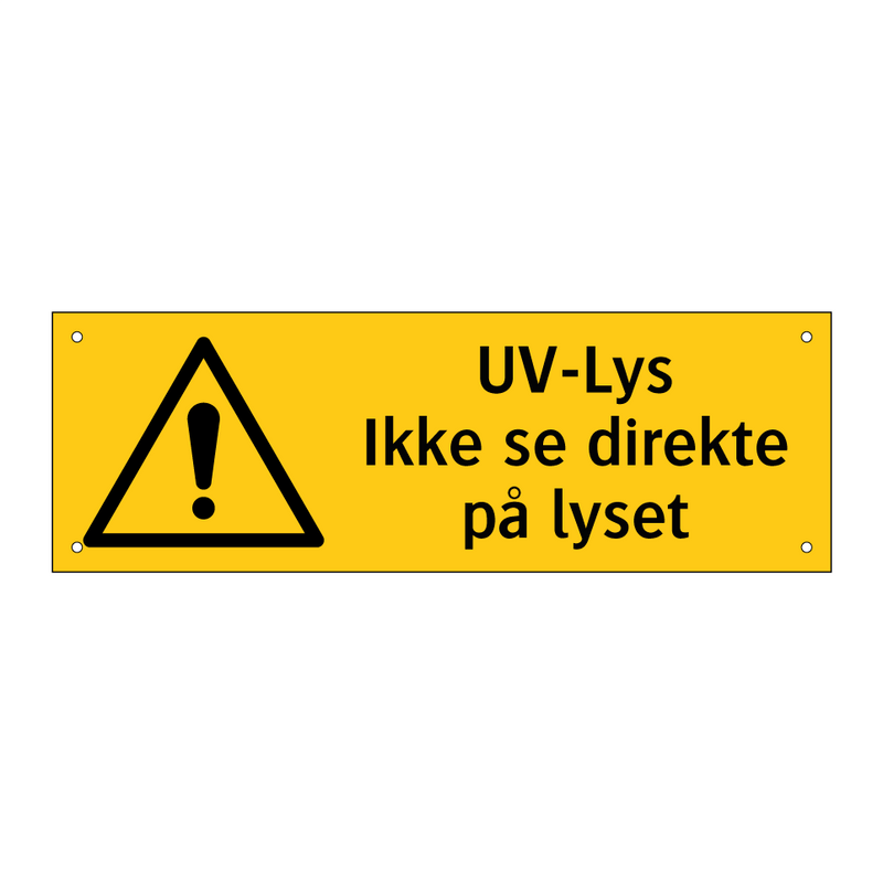 UV-lus ikke se direkte på lyset & UV-lus ikke se direkte på lyset