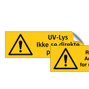 UV-lus ikke se direkte på lyset