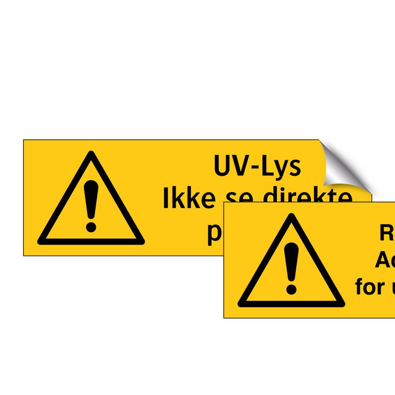 UV-lus ikke se direkte på lyset & UV-lus ikke se direkte på lyset