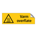 Varm overflate