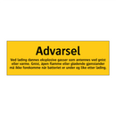 Advarsel ved lading dannes eksplosive gasser …