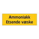 Ammoniakk etsende væske
