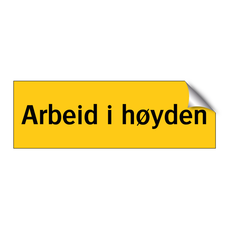 Arbeid i høyden