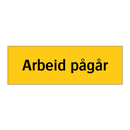 Arbeid pågår