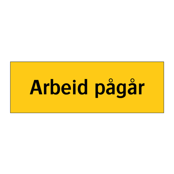 Arbeid pågår & Arbeid pågår & Arbeid pågår & Arbeid pågår & Arbeid pågår & Arbeid pågår