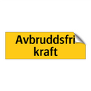 Avbruddsfri kraft