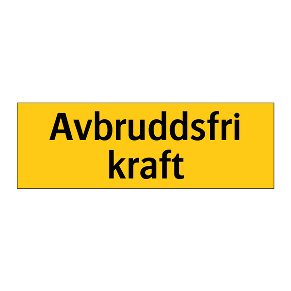 Avbruddsfri kraft & Avbruddsfri kraft & Avbruddsfri kraft & Avbruddsfri kraft & Avbruddsfri kraft