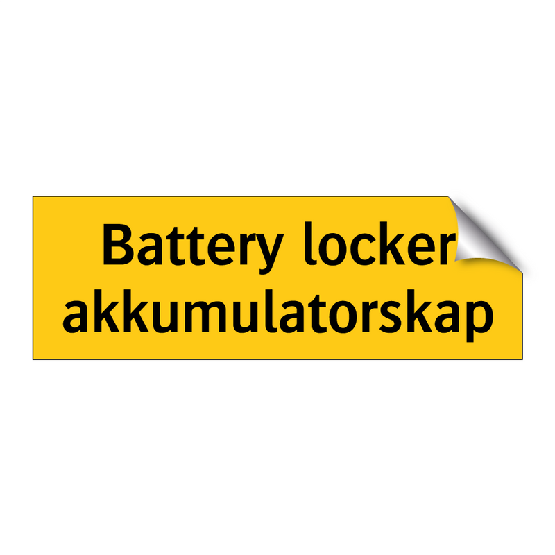 Battery locker Akkumulatorskap & Battery locker Akkumulatorskap & Battery locker Akkumulatorskap