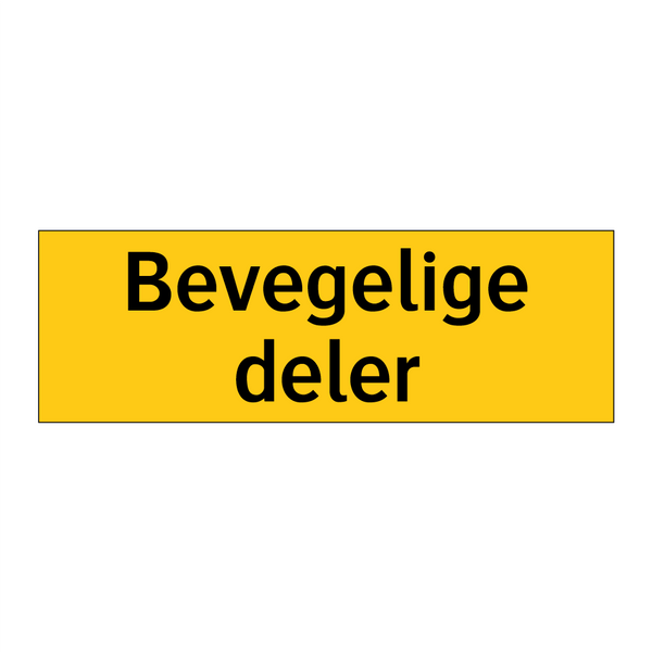 Bevegelige deler & Bevegelige deler & Bevegelige deler & Bevegelige deler & Bevegelige deler