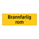 Brannfarlig rom