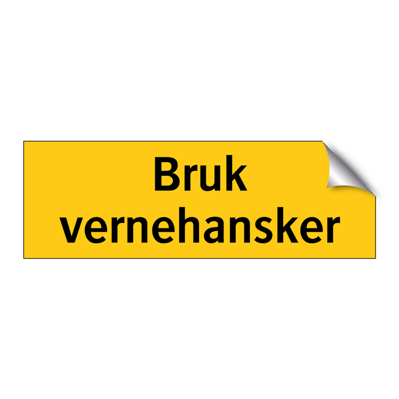 Bruk vernehansker