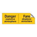 Danger explosive atmosphere Fare eksplosiv atmosfære