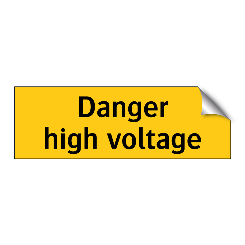 Danger High voltage