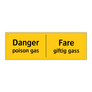 Danger poison gas Fare giftig gass