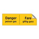 Danger poison gas Fare giftig gass