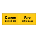 Danger poison gas Fare giftig gass