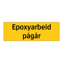 Epoxyarbeid pågår