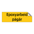 Epoxyarbeid pågår