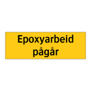 Epoxyarbeid pågår