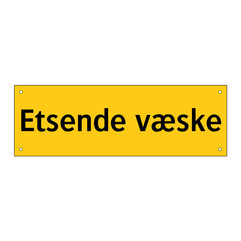 Etsende væske