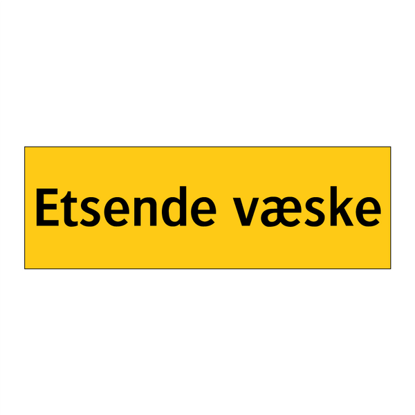 Etsende væske