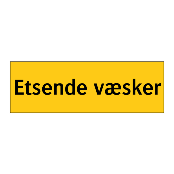 Etsende væsker
