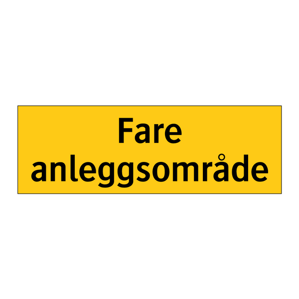 Fare anleggsområde