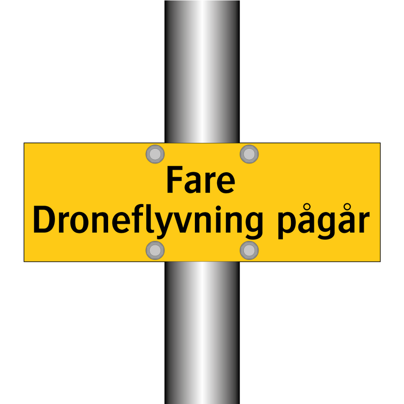 Fare Droneflyvning pågår & Fare Droneflyvning pågår & Fare Droneflyvning pågår