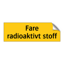 Fare radioaktivt stoff