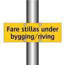 Fare stillas under bygging riving