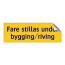 Fare stillas under bygging riving