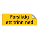 Forsiktig ett trinn ned