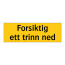 Forsiktig ett trinn ned