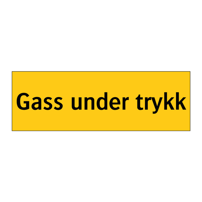 Gass under trykk & Gass under trykk & Gass under trykk & Gass under trykk & Gass under trykk