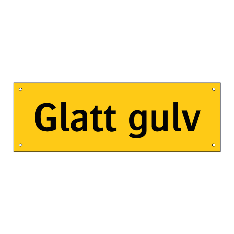 Glatt gulv
