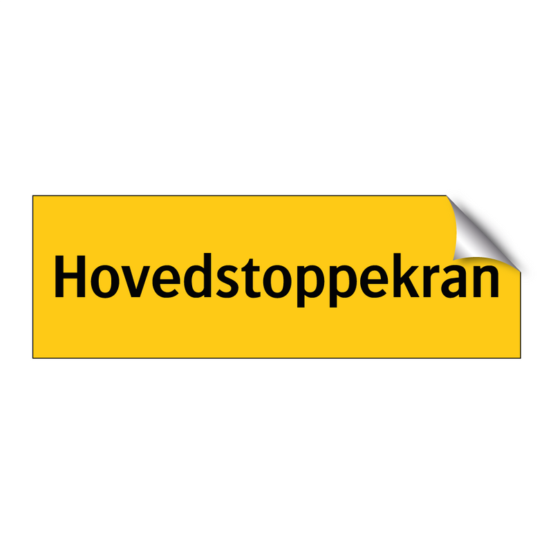 Hovedstoppekran