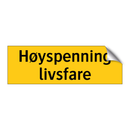Høyspening livsfare
