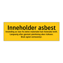 Inneholder asbest …