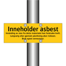 Inneholder asbest …