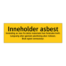 Inneholder asbest …