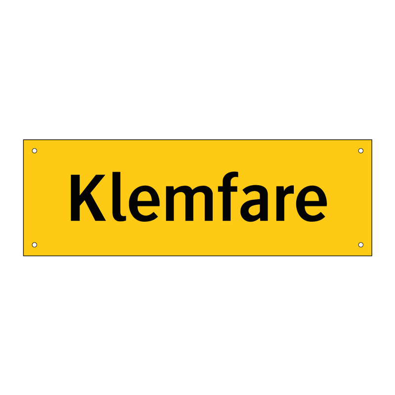 Klemfare & Klemfare & Klemfare & Klemfare & Klemfare & Klemfare & Klemfare & Klemfare & Klemfare