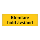 Klemfare Hold avstand
